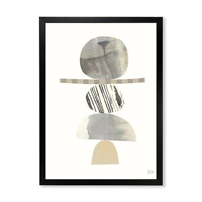 Geometric Balance Neutral I Wall Art