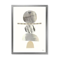 Geometric Balance Neutral I  Wall Art