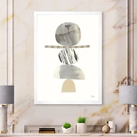 Geometric Balance Neutral I  Wall Art
