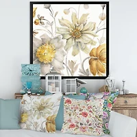 Fields of Gold Watercolor Flower V  Canvas