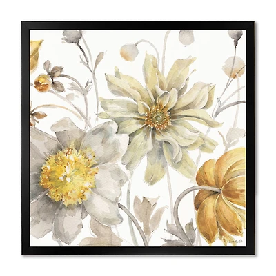 Fields of Gold Watercolor Flower V Canvas