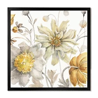 Fields of Gold Watercolor Flower V  Canvas