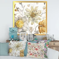 Fields of Gold Watercolor Flower V  Canvas