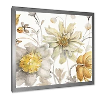 Fields of Gold Watercolor Flower V  Canvas
