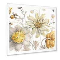 Fields of Gold Watercolor Flower V  Canvas