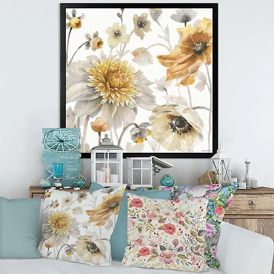 Fields of Gold Watercolor Flower VI  Wall Art