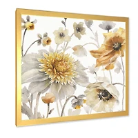 Fields of Gold Watercolor Flower VI  Wall Art