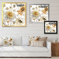 Fields of Gold Watercolor Flower VI  Wall Art