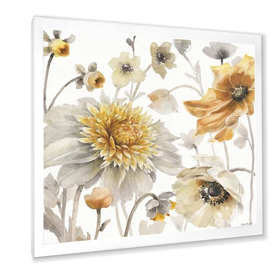 Fields of Gold Watercolor Flower VI  Wall Art