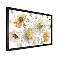 Fields of Gold Watercolor Flower VII Canvas Art