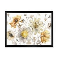 Fields of Gold Watercolor Flower VII Canvas Art