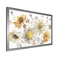 Fields of Gold Watercolor Flower VII Canvas Art