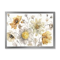 Fields of Gold Watercolor Flower VII Canvas Art