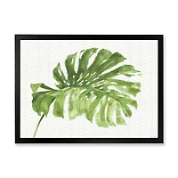 Mixed Botanical Green Leaves V Canvas Art