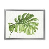 Mixed Botanical Green Leaves V Canvas Art