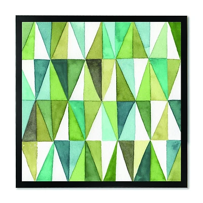 Toile « Green Triangle III »