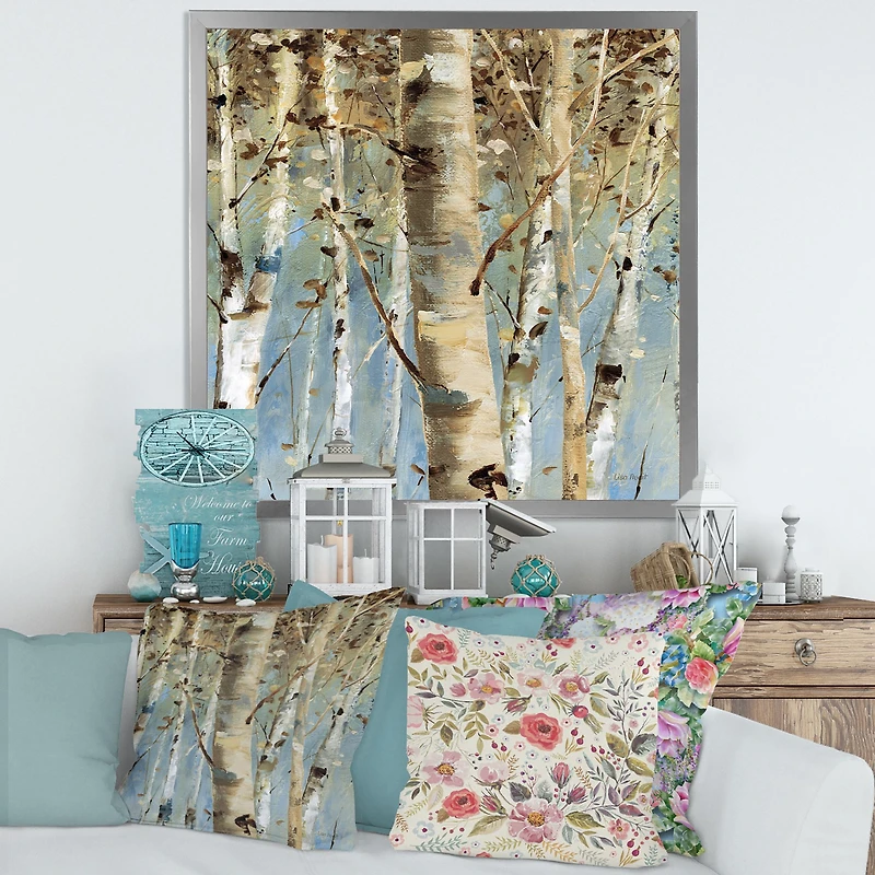 White Birch Forest II  Canvas Wall Art