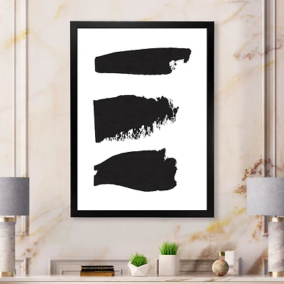 Black and White Geometric Company II Canvas