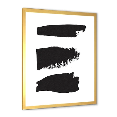 Black and White Geometric Company II Canvas