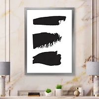 Black and White Geometric Company II Canvas