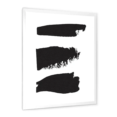 Black and White Geometric Company II Canvas