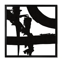 Black and White Crossing Paths I Canvas