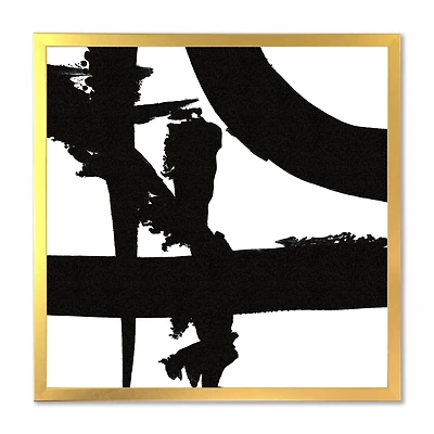 Black and White Crossing Paths I Canvas