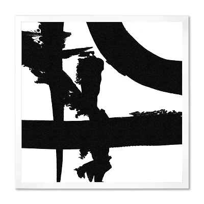 Black and White Crossing Paths I Canvas