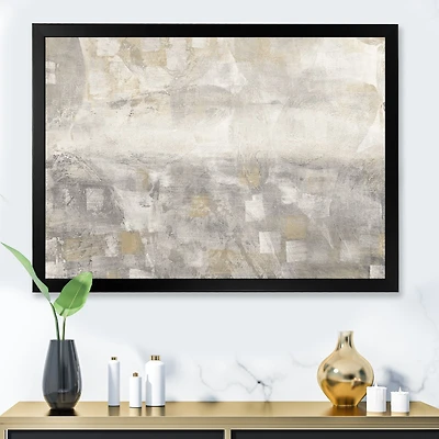 Gray Abstract Watercolor  Canvas