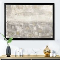 Gray Abstract Watercolor  Canvas