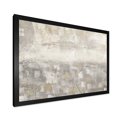 Gray Abstract Watercolor  Canvas