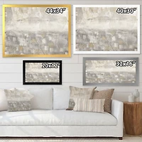 Gray Abstract Watercolor  Canvas