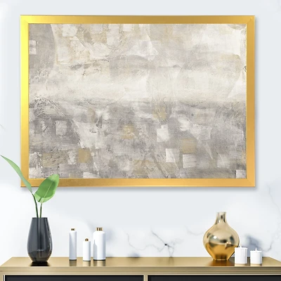 Gray Abstract Watercolor  Canvas