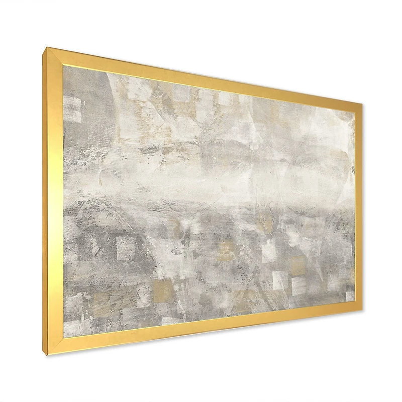 Gray Abstract Watercolor  Canvas