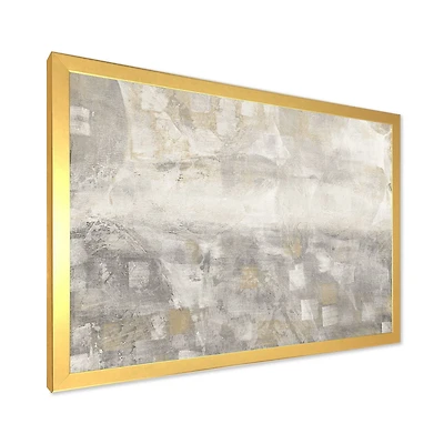 Gray Abstract Watercolor  Canvas