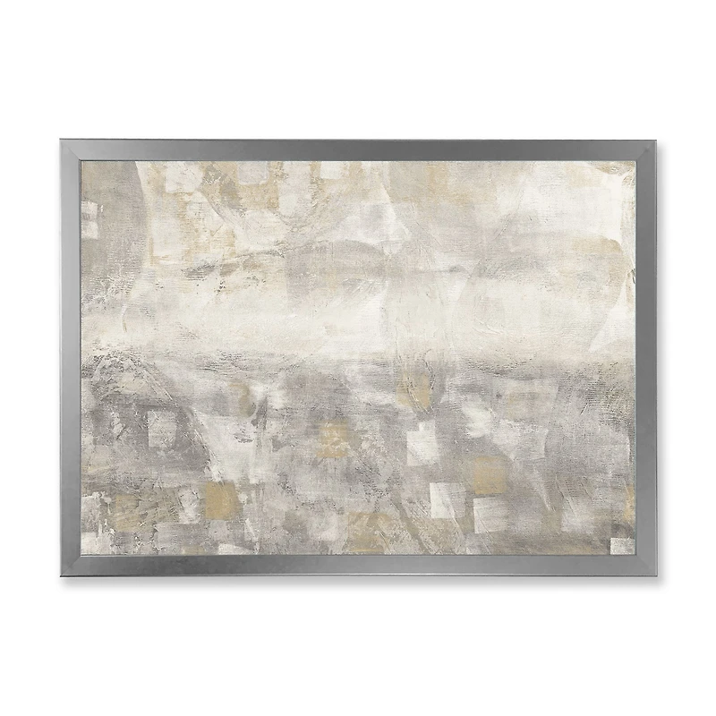Gray Abstract Watercolor  Canvas