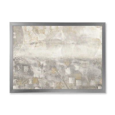Toile « Gray Abstract Watercolor »
