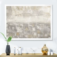 Gray Abstract Watercolor  Canvas