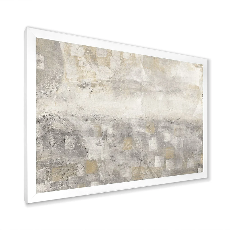 Gray Abstract Watercolor  Canvas