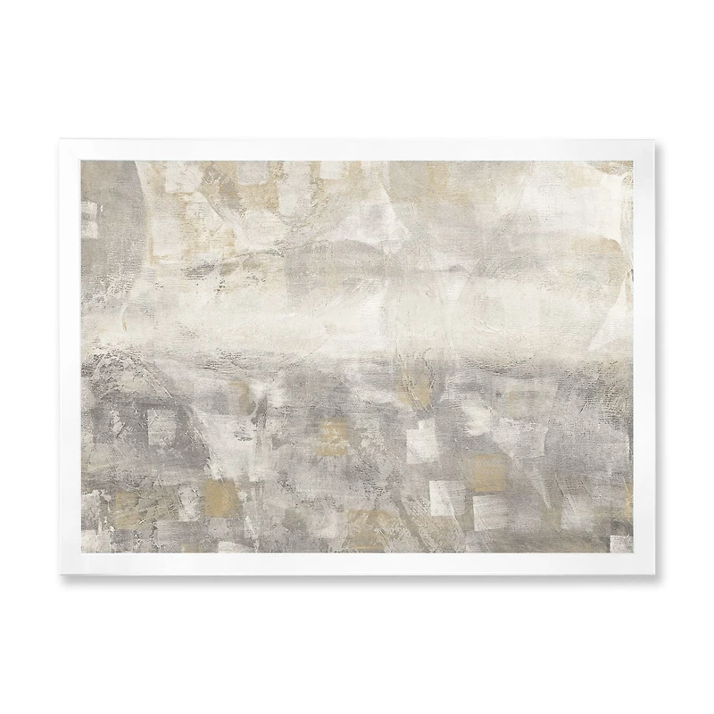 Gray Abstract Watercolor  Canvas