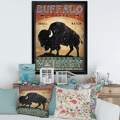 Vintage Buffalo Whiskey  Wall Art