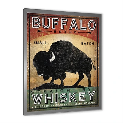 Vintage Buffalo Whiskey  Wall Art