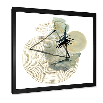 Toile « Abstract of Mountains Moon and Tree »