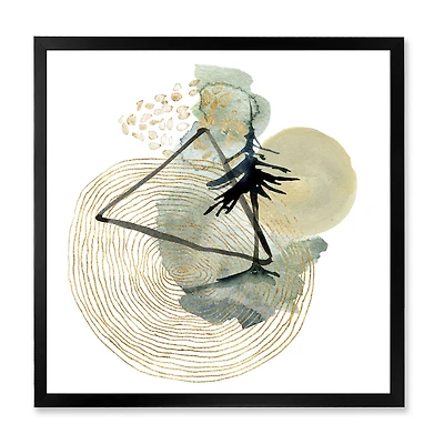 Toile « Abstract of Mountains Moon and Tree »