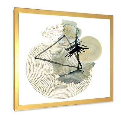 Abstract of Mountains Moon and Tree  Wall Art