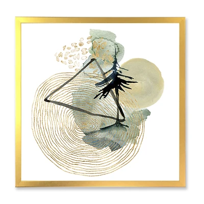 Abstract of Mountains Moon and Tree  Wall Art