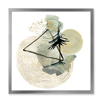Abstract of Mountains Moon and Tree  Wall Art