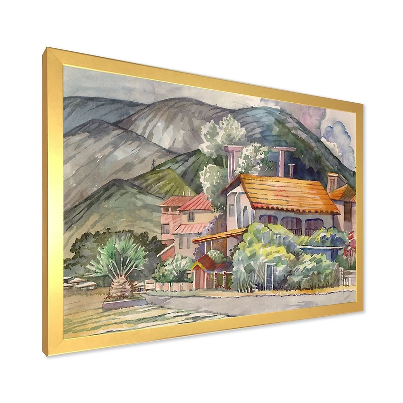 Greek Landscape off The Coast of Aegean Sea  Wall Art