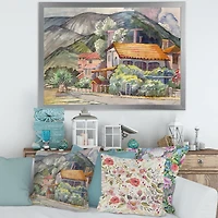 Greek Landscape off The Coast of Aegean Sea  Wall Art