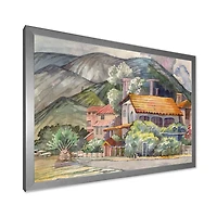 Greek Landscape off The Coast of Aegean Sea  Wall Art